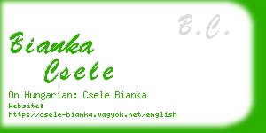 bianka csele business card